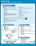 Предварительный просмотр 2 страницы TRENDnet TEG-PCITXM Specifications