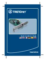 TRENDnet TEG-PCITXR Quick Installation Manual preview