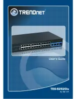 Preview for 1 page of TRENDnet TEG-S2620is User Manual