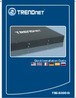 TRENDnet TEG-S3000I - TEG Gigabit Layer 2 Managed Chassis S3000i Switch Quick Installation Manual preview