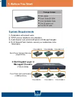 Preview for 3 page of TRENDnet TEG-S3000I - TEG Gigabit Layer 2 Managed Chassis S3000i Switch Quick Installation Manual