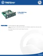 Preview for 1 page of TRENDnet TEG-S3M2MG Specifications