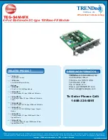 Preview for 1 page of TRENDnet TEG-S4M4FX Supplementary Manual