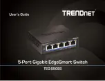 Preview for 1 page of TRENDnet TEG-S50ES User Manual