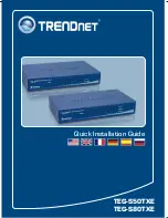 TRENDnet TEG-S50TXE - Gigabit GREENnet Switch Quick Installation Manual preview