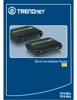 Preview for 1 page of TRENDnet TEG-S5g - Gigabit GREENnet Switch (Spanish) Quick Installation Manual