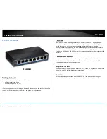 Preview for 4 page of TRENDnet TEG-S80ES User Manual