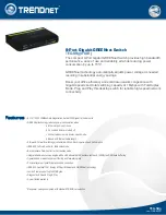 Preview for 1 page of TRENDnet TEG-S8g Specifications