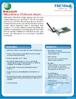 TRENDnet TEW-203PI Specifications preview