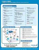 Preview for 2 page of TRENDnet TEW-211BRP Specifications