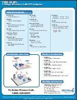 Предварительный просмотр 2 страницы TRENDnet TEW-228PI Specifications