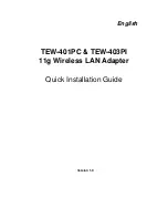 TRENDnet TEW-401PC Quick Installation Manual preview