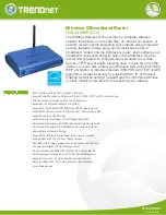 TRENDnet TEW-432BRP - Wireless Router Specifications предпросмотр