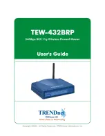 TRENDnet TEW-432BRP - Wireless Router User Manual предпросмотр