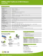 Preview for 2 page of TRENDnet TEW-444UB Specifications