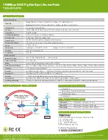 Preview for 2 page of TRENDnet TEW-453APB - 108Mbps Wireless Super G HotSpot Access Point Specifications