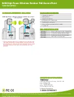 Предварительный просмотр 3 страницы TRENDnet TEW-455APBO - 9dBi High Power Wireless Outdoor PoE Access Point Specifications