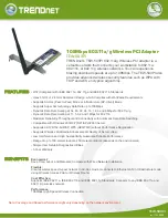 TRENDnet TEW-503PI Datasheet предпросмотр