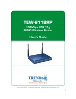 Предварительный просмотр 1 страницы TRENDnet TEW-611BRP User Manual