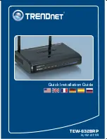 TRENDnet TEW 632BRP - Wireless Router Quick Installation Manual предпросмотр