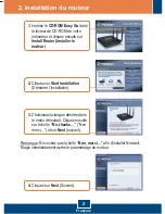 Предварительный просмотр 4 страницы TRENDnet TEW-633GR - Wireless Router (French) Manual D'Installation Rapide