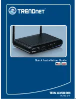 TRENDnet TEW-635BRM - Wireless Router Quick Installation Manual preview