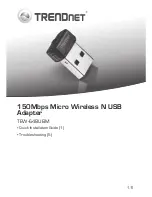 Preview for 1 page of TRENDnet TEW-648UBM Quick Installation Manual