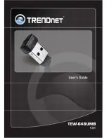 TRENDnet TEW-648UBM User Manual preview