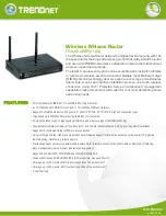 Preview for 1 page of TRENDnet TEW-652BRP Specifications