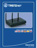 TRENDnet TEW-672GR Quick Installation Manual предпросмотр