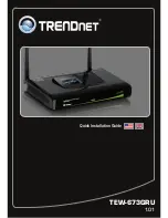 Предварительный просмотр 1 страницы TRENDnet TEW-673GRU Quick Installation Manual