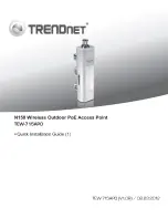 Preview for 1 page of TRENDnet TEW-715APO Quick Installation Manual