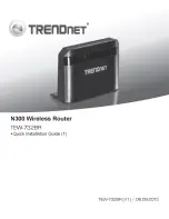 Предварительный просмотр 1 страницы TRENDnet TEW-732BR Quick Installation Manual