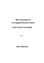 Предварительный просмотр 1 страницы TRENDnet TEW-800MB User Manual