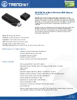 TRENDnet TEW-805UB Datasheet preview