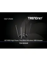 TRENDnet TEW-809UB User Manual preview