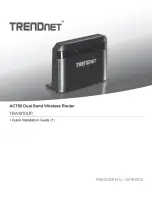 Предварительный просмотр 1 страницы TRENDnet TEW-810DR Quick Installation Manual