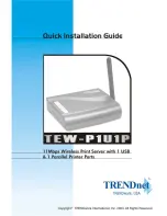 TRENDnet TEW-P1U1P Quick Installation Manual preview