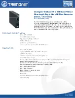 Preview for 1 page of TRENDnet TFC-110S40D3i Datasheet