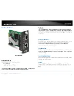 Preview for 3 page of TRENDnet TFC-1600MM User Manual