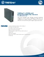 Preview for 1 page of TRENDnet TFC-2000S20 Specifications