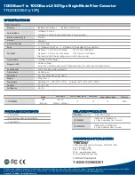 Preview for 2 page of TRENDnet TFC-2000S50 Specifications