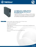 TRENDnet TFC-210MSC Specifications preview