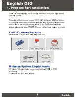 Preview for 3 page of TRENDnet TFM-560U - DATA SHEETS Quick Installation Manual