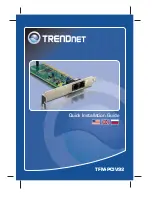 TRENDnet TFM-PCIV92 Quick Installation Manual preview