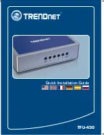 Предварительный просмотр 1 страницы TRENDnet TFU-430 (Spanish) Guía De Instalación Rápida