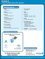 Preview for 2 page of TRENDnet TFW-H3PI Specifications