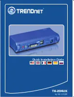 TRENDnet TK-204UK - DVI USB KVM Switch (German) Quick Installation Manual preview