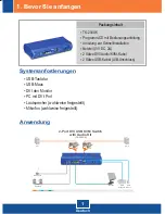 Preview for 3 page of TRENDnet TK-204UK - DVI USB KVM Switch (German) Quick Installation Manual