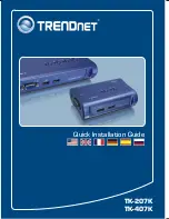 TRENDnet TK-207K - KVM Switch - USB (German) Anleitung Zur Schnellinstallation preview